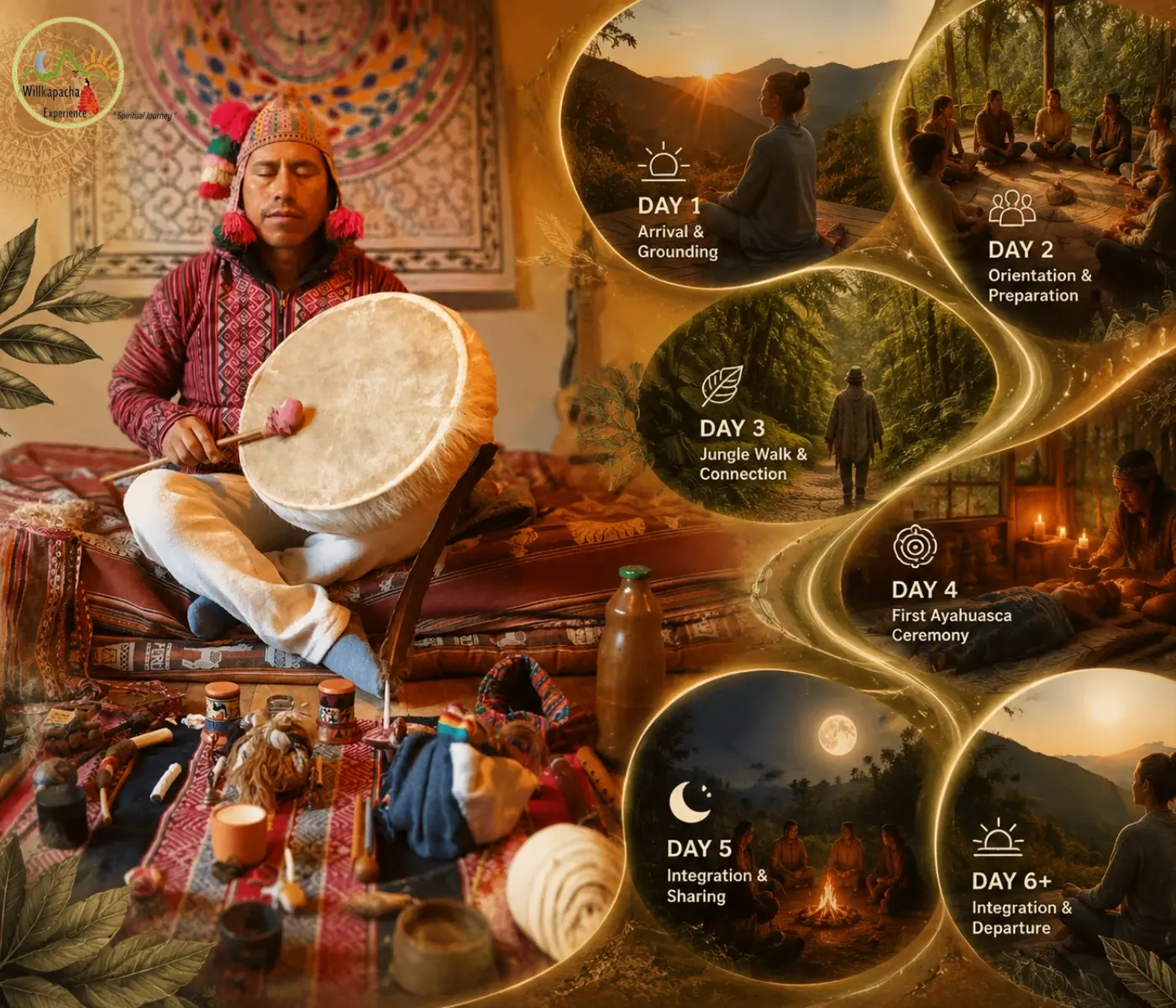 ¿Qué sucede en un retiro de ayahuasca ? Una experiencia día a día.
