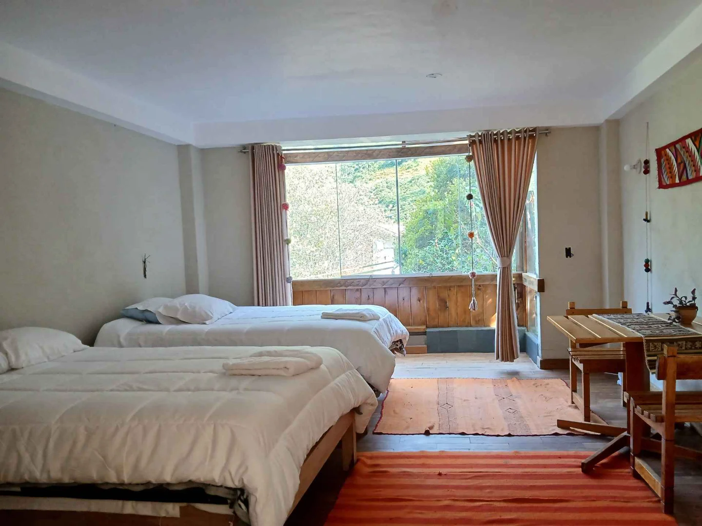 Twin retreat room with garden view, Sacred Valley Cusco